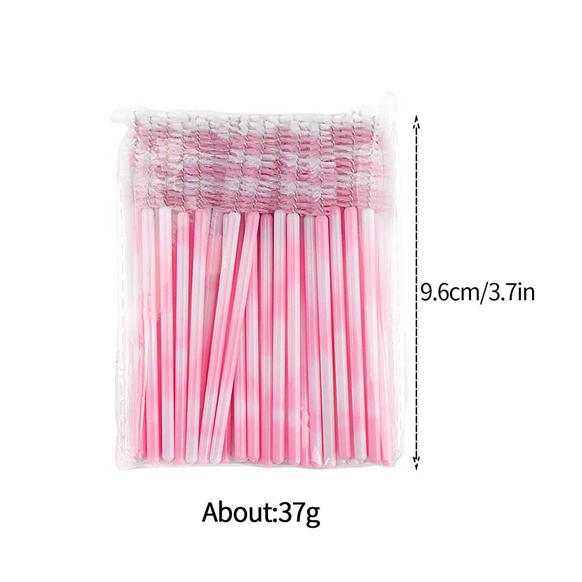New cross-border rainbow gradient mascara brush, dual-purpose eyebrow brush, portable colored mascara comb and makeup brush tool Item Picture