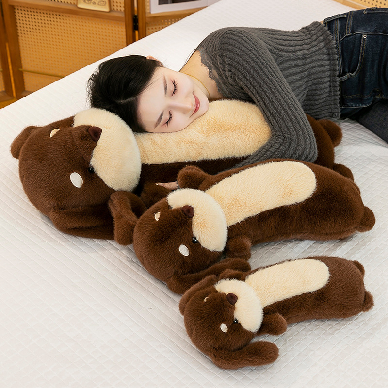 Cute Dachshund, long throw pillow, sofa cushion, plush toy, girl sleeping companion doll, big doll, dog doll details Picture