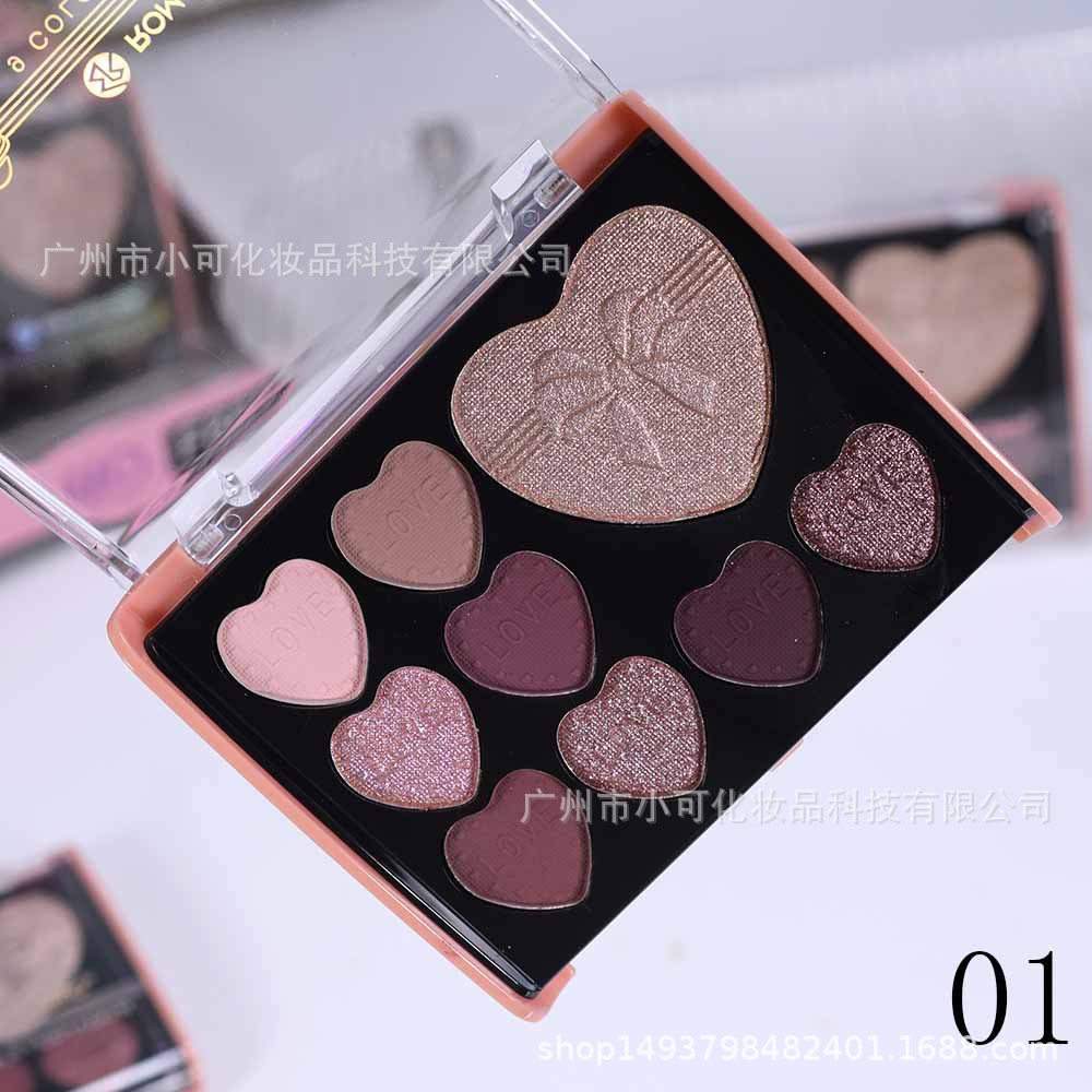 F665 Eyeshadow with Highlights ROMANTIC BIRD Nine-Color MAKEUP PALETTE New Style details Picture