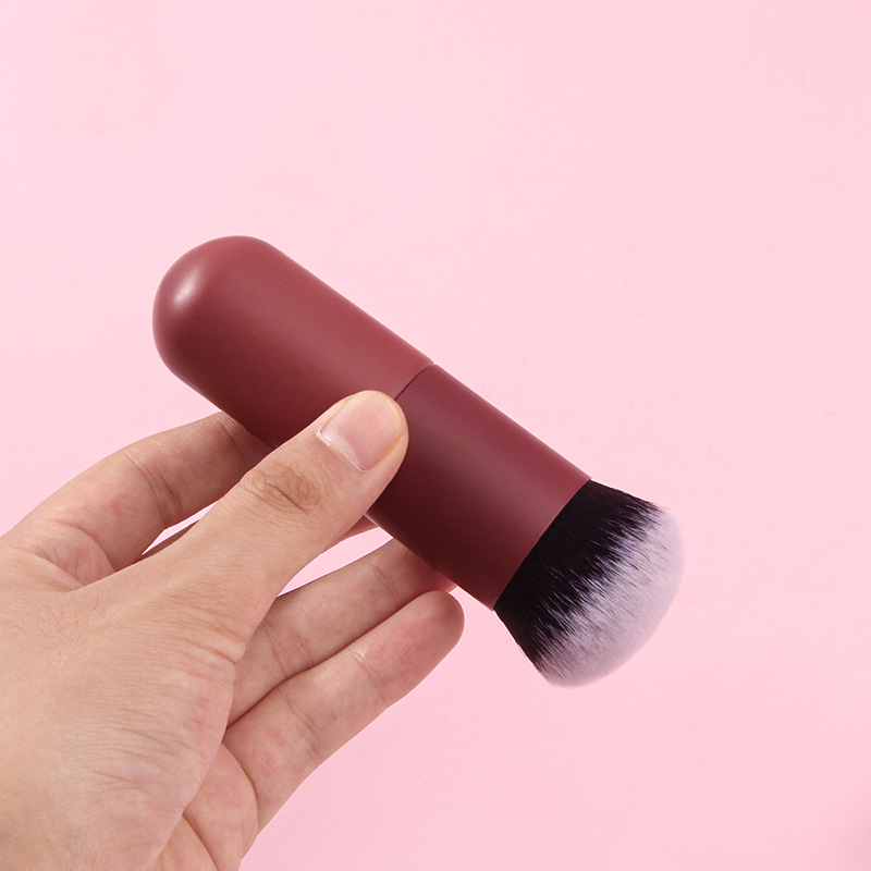 New single-piece portable foundation brush, small blush brush, individual packaging, multi-functional makeup brush manufacturer, wholesale in stock Specification drawing