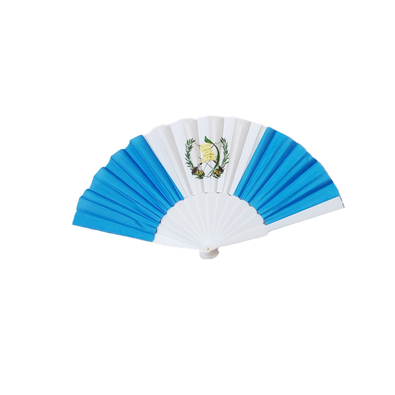 Chuangdong Flag 2026 US-Mexico-Canada World Cup Gift plastic flat fan advertisement logo printing Mexican National Flag folding fan Specification image