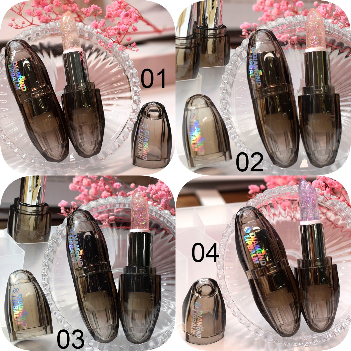 R4735M Gold Foil Jelly color-changing lipstick Lipstick ROMANTIC BIRD Moisturizing magic lipstick full figure