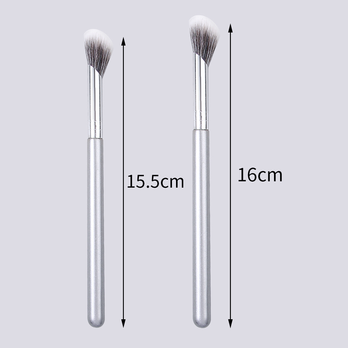Silver flame Highlight brush, Nose side shadow brush, portable soft bristle eye makeup and blending brush for beginners, in stock makeup tools Application Scenario