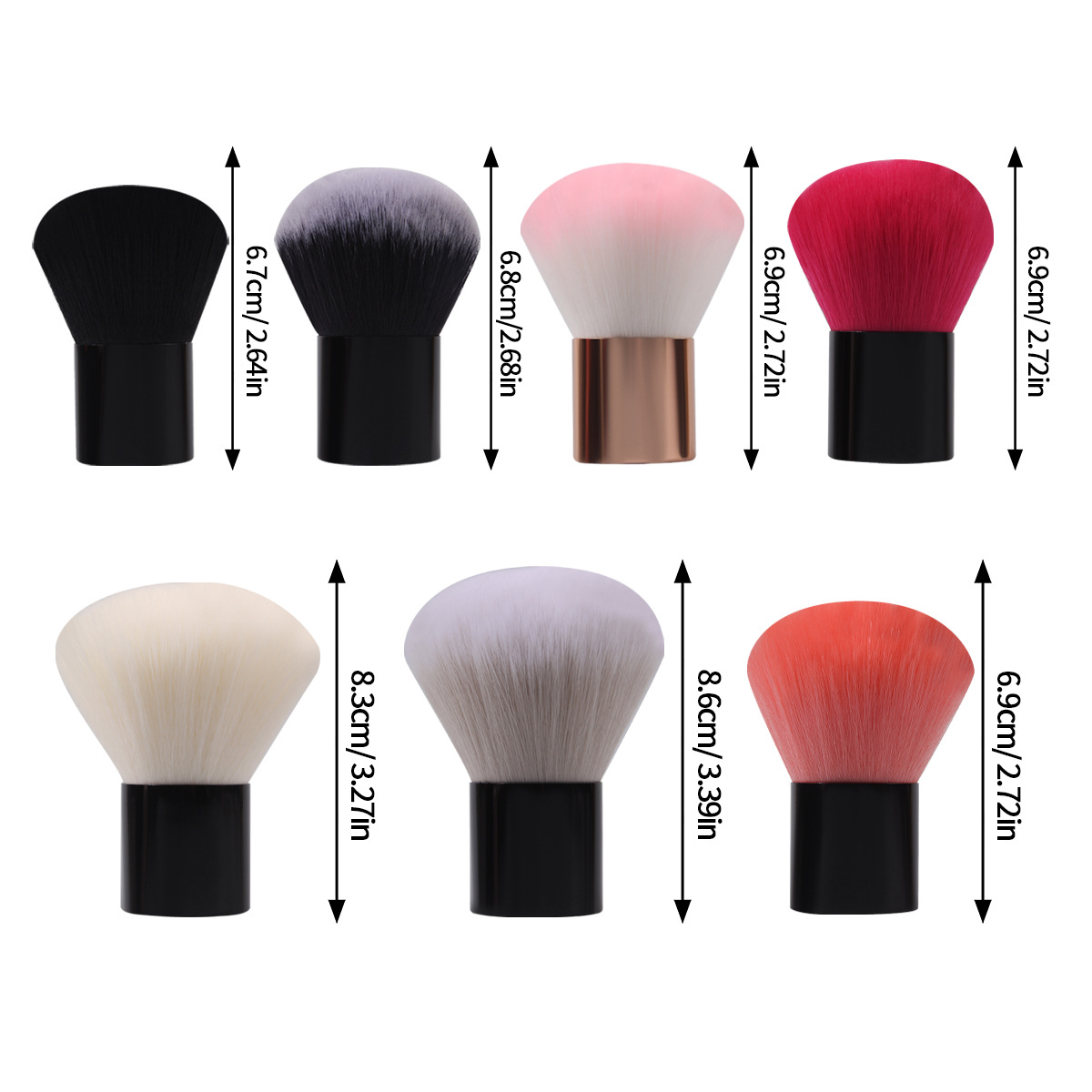 Portable makeup brush, loose brush, large mushroom-shaped head nail art dust brush, soft and non-sticky makeup setting blush brush Application Scenario