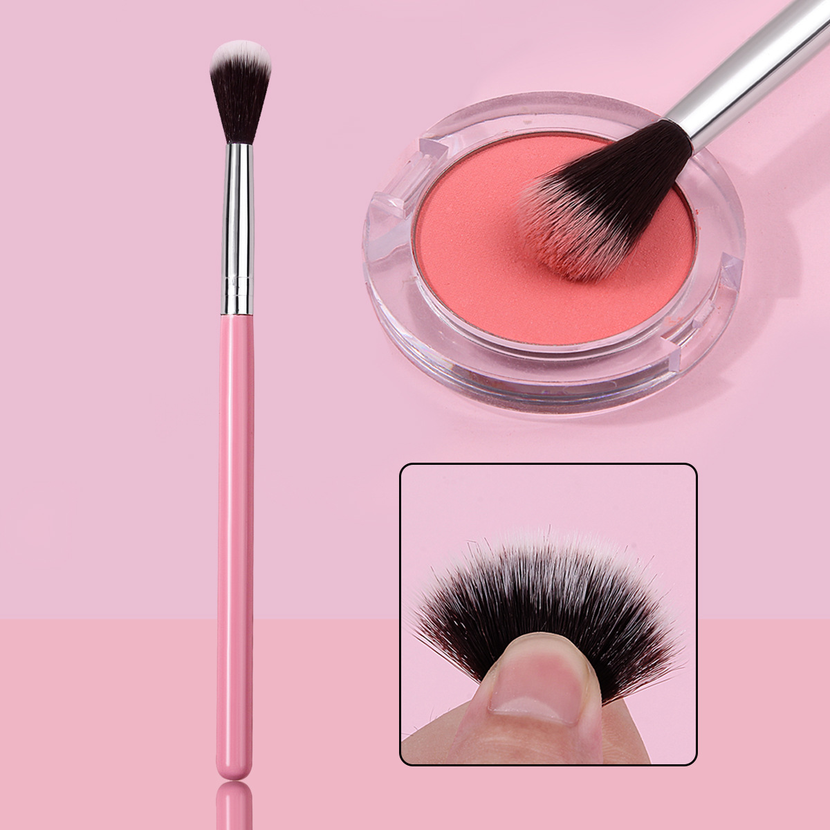 Wholesale of single nose shadow brushes, contouring brushes, nose profile brushes, eyeshadow brushes, highlight brushes and soft bristle makeup brushes in stock full figure