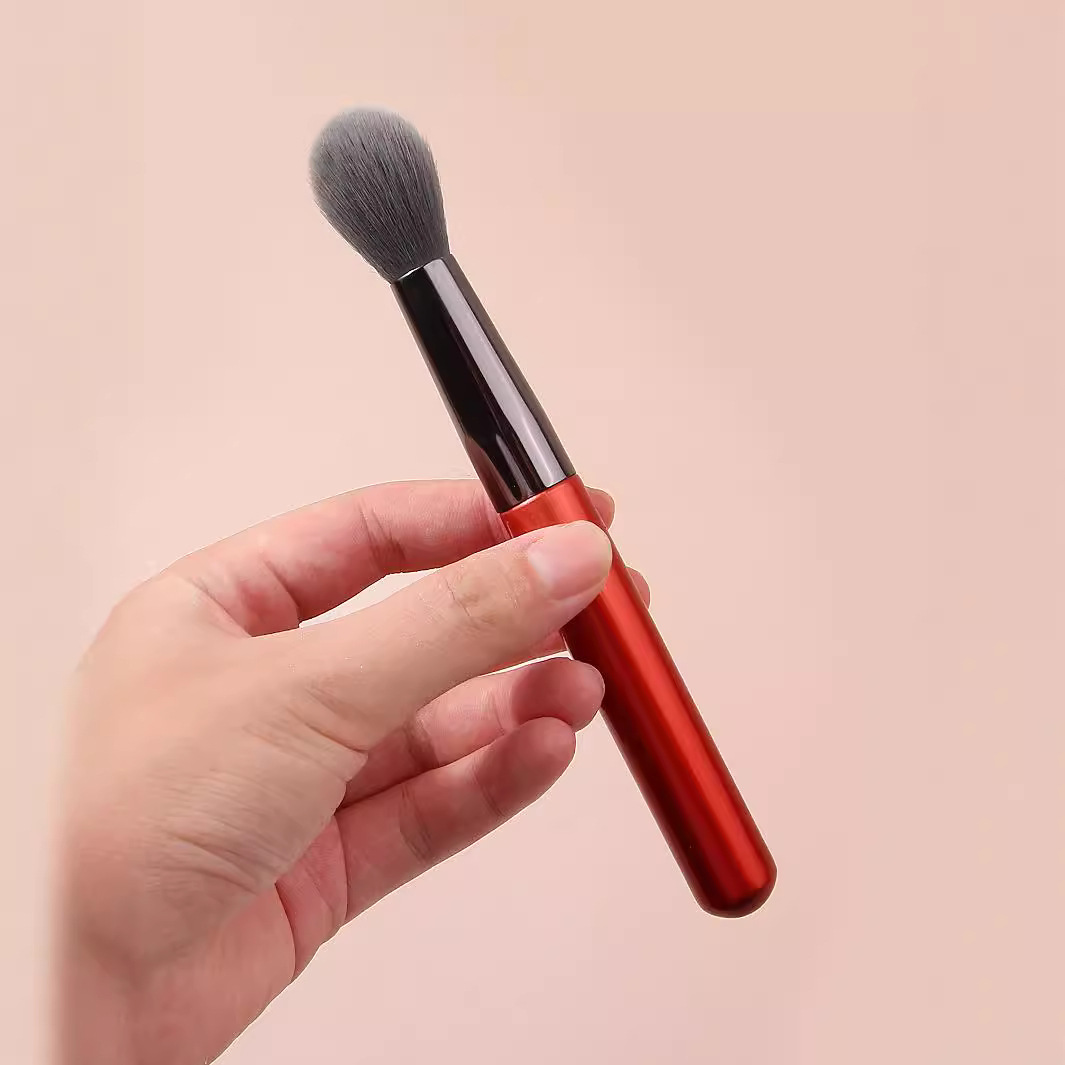 New black flame brush, soft powder brush, beginner setting brush, portable blush brush, facial honey brush, in stock Specification drawing