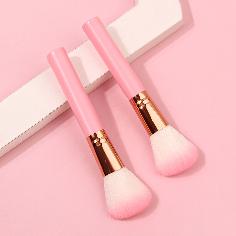 Two-color bristle blush brush, loose brush, makeup brush, soft details, high-gloss brush, beauty tool, makeup brush full figure