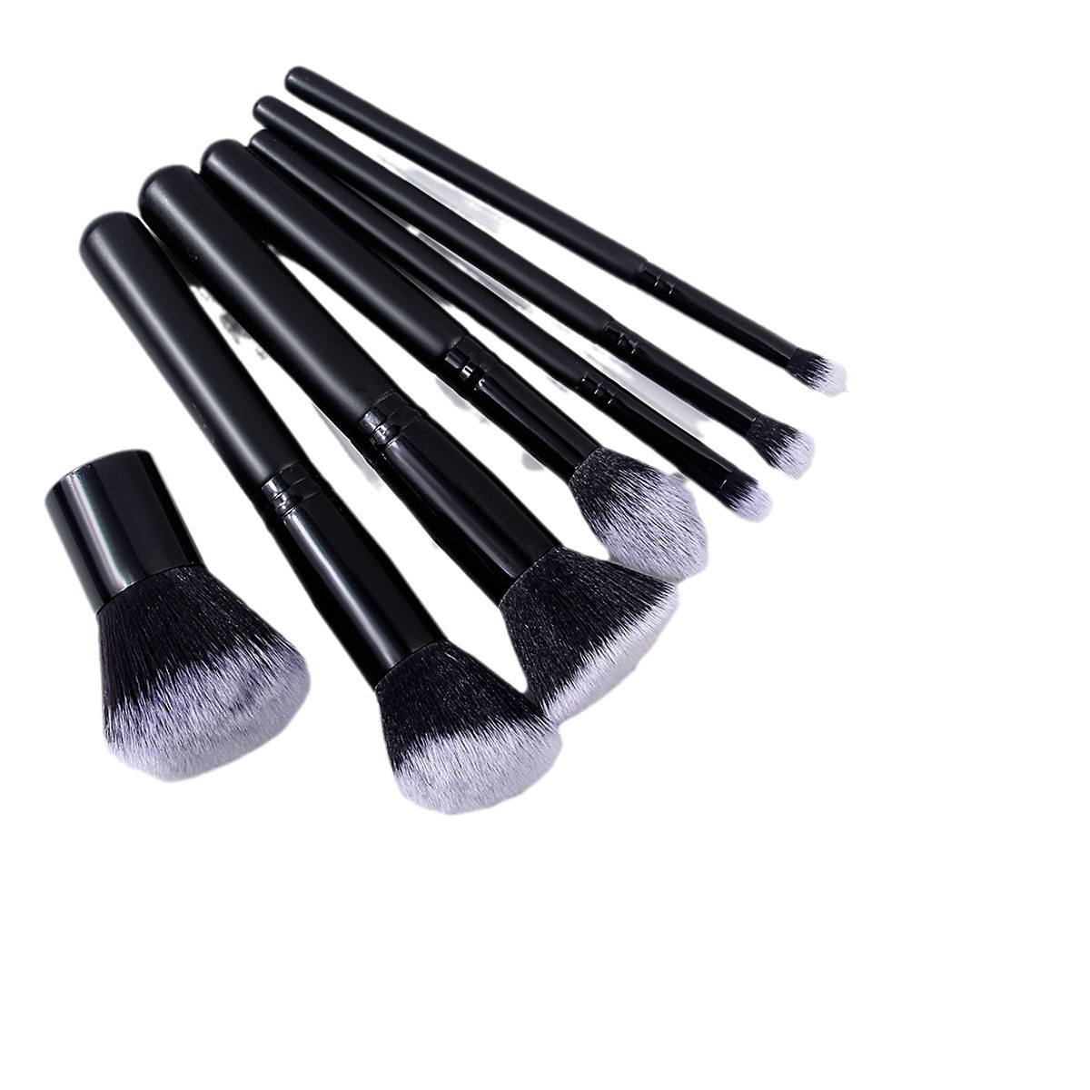 7 beginner makeup brushes, contouring foundation brushes, portable short-stick makeup brushes for travel, and a complete set of beauty tools Item Picture