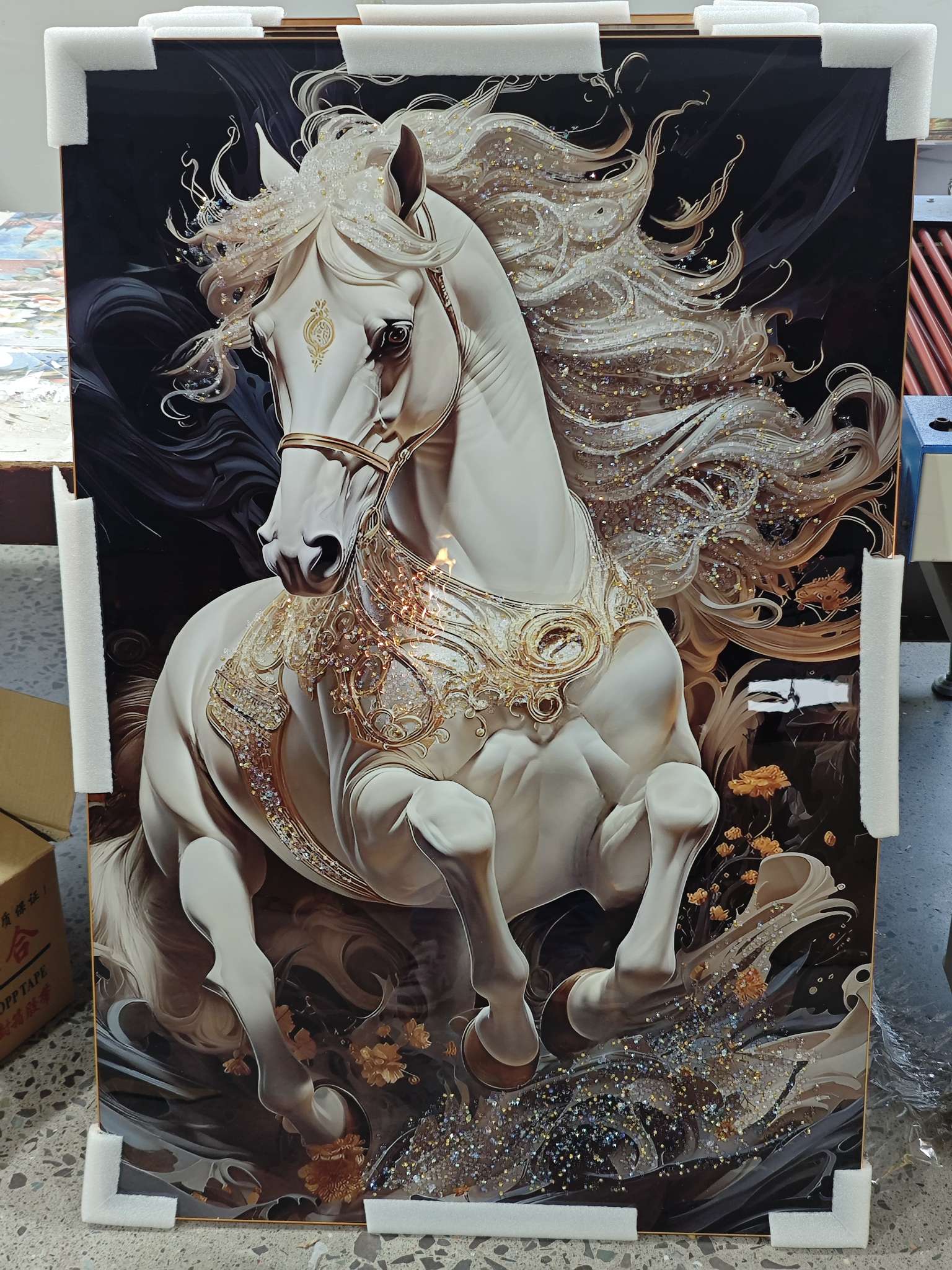 晶瓷画钻石画沙发背景画立体画钻石画