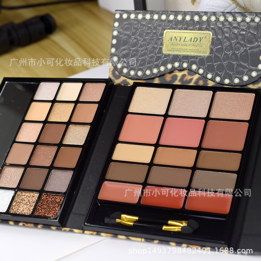 8681A-01 Cosmetics Tray for Cross-border Trade ANYLADY Paper Eyeshadow, Blush, Highlighter, Contouring, Eyebrow Powder, and Gold Lip Specification drawing