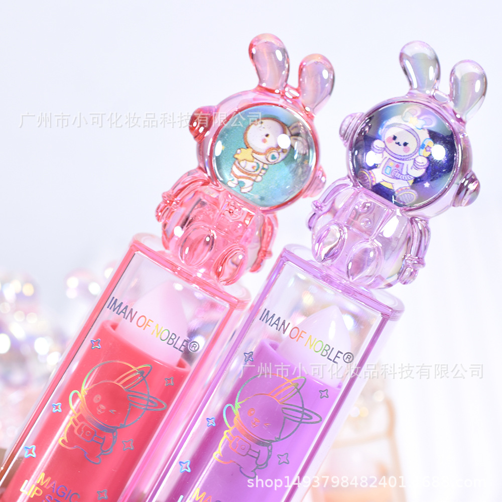 2024-only export [IMAN OF NOBLE] LB-89D Cartoon Transparent Moisturizing LIPBALM details Picture