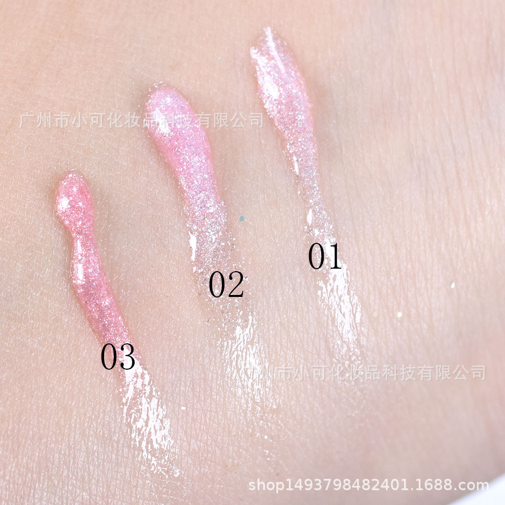 ML-24C Bow Pendant Pearlescent Moisturizing Lip Gloss LUCKY MODEL Tube New SHINY LIPGLOSS details Picture
