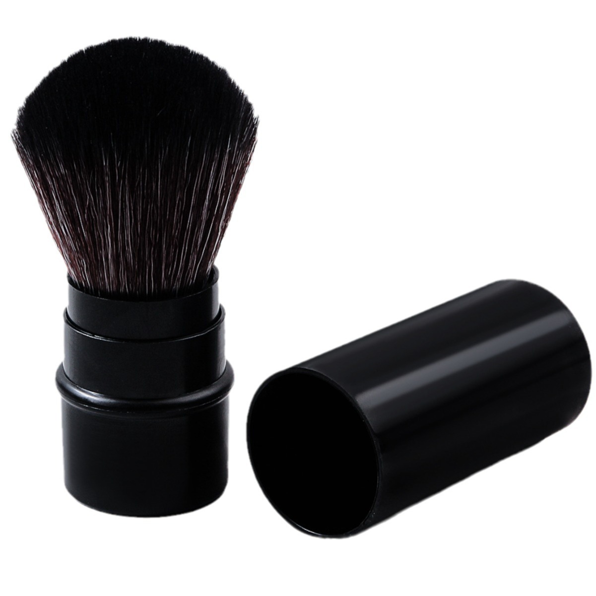 Multi-functional large-bristled loose brush, non-shedding, telescopic brush, setting brush, exquisite telescopic cover makeup brush in stock Item Picture