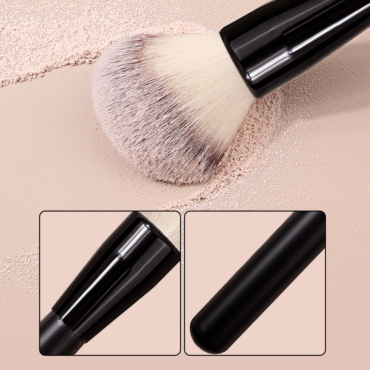 Factory direct sales of single loose paint setting makeup brushes, car interior cleaning tools, portable soft bristle brushes, dust removal brushes details Picture