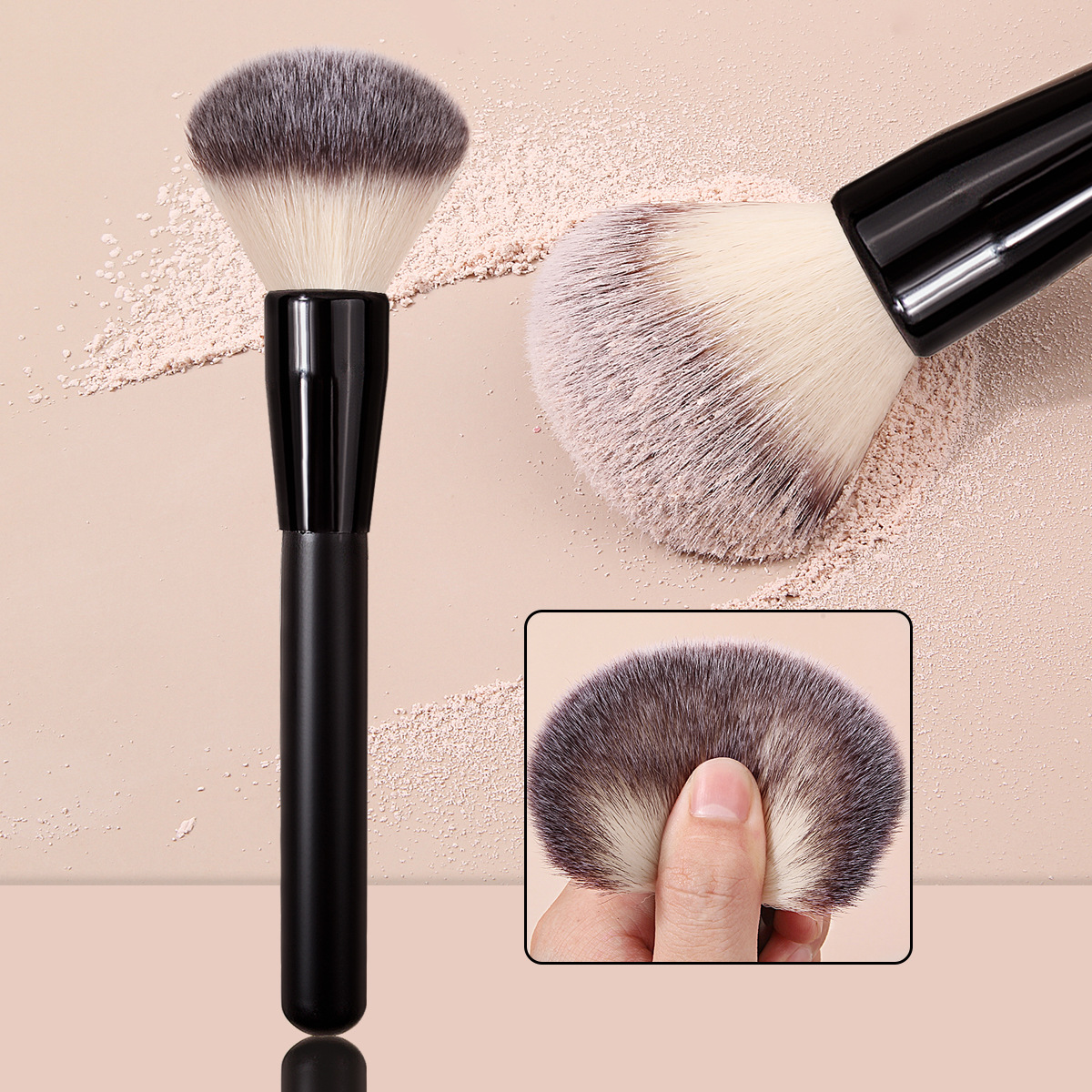 Factory direct sales of single loose paint setting makeup brushes, car interior cleaning tools, portable soft bristle brushes, dust removal brushes full figure