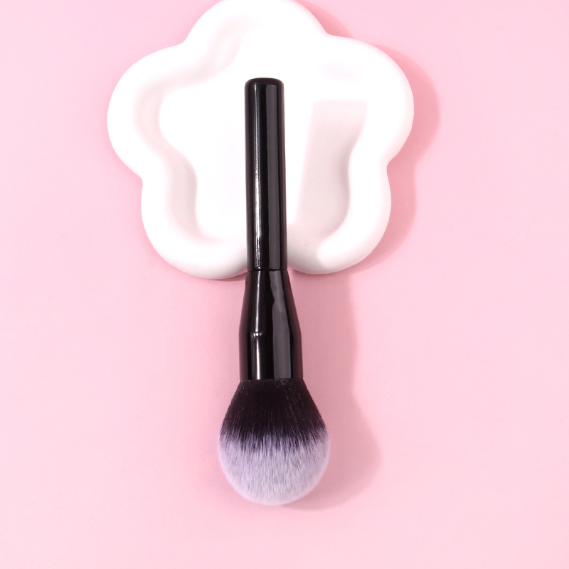 Single extra-large loose brush soft bristle setting brush, super soft bristle facial makeup tool in stock wholesale Specification drawing