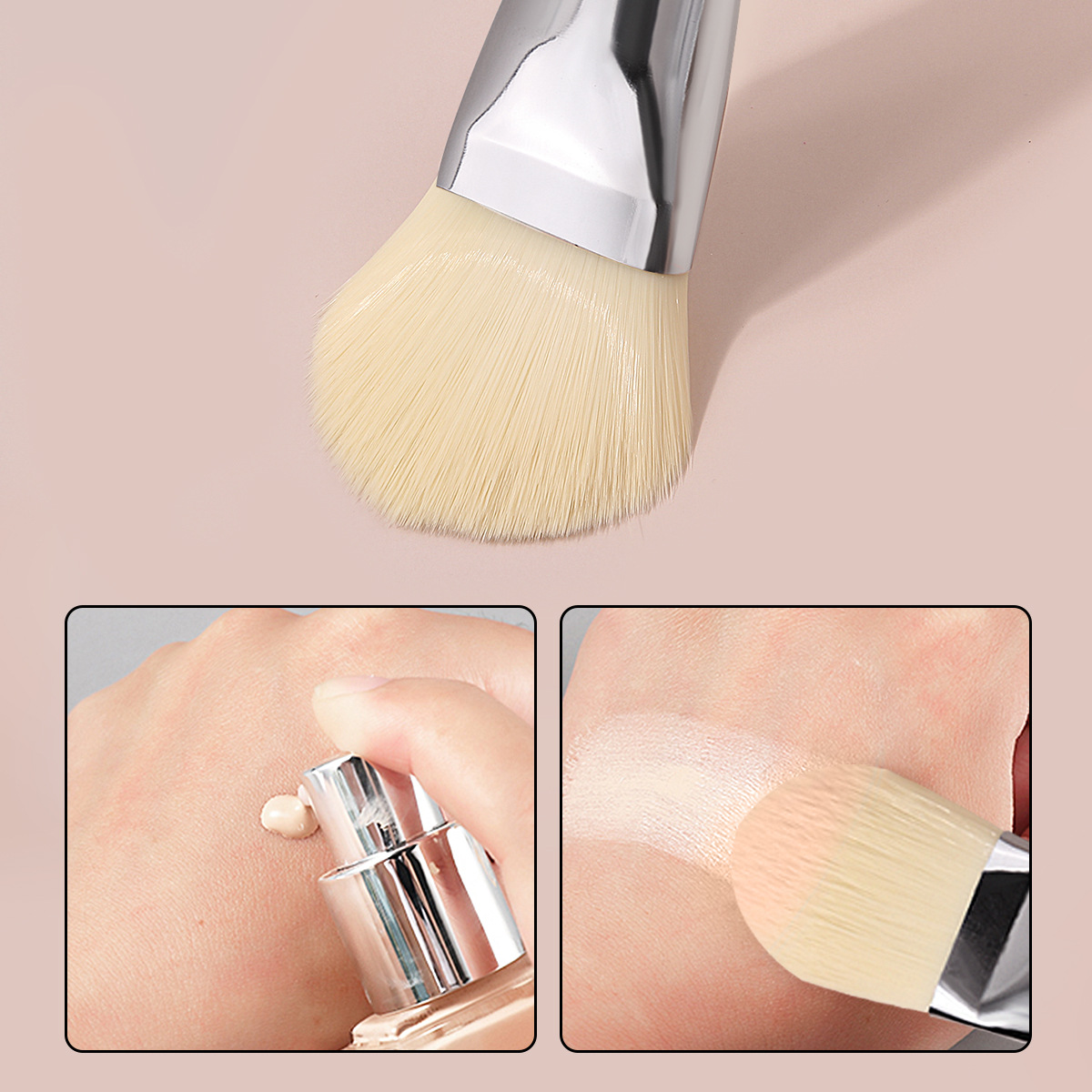 Exquisite single-tube daily mud mask makeup tools: mask brush, traceless base makeup, foundation liquid brush, in stock, mask mixing brush details Picture