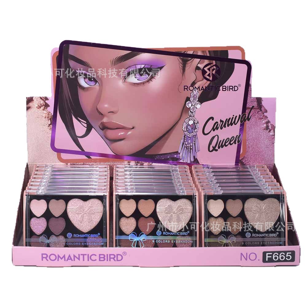 F665 Eyeshadow with Highlights ROMANTIC BIRD Nine-Color MAKEUP PALETTE New Style Item Picture