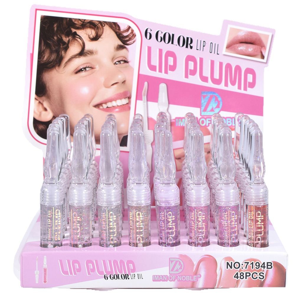 Cross-border export [IMAN OF NOBLE] 7194B Transparent Moisturizing lip Oil lip plump Item Picture