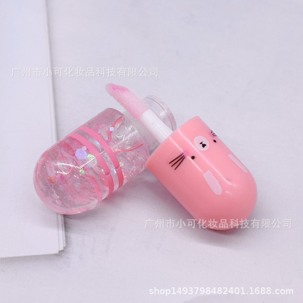 938A Mini Thermochromic Lip Gloss IMAN OF NOBLE Golden Onion Sequin MAGICLIPOIL Transparent Moisturizing Lip Oil Specification drawing