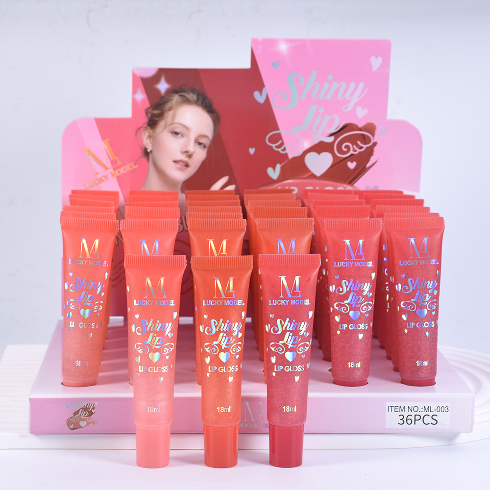LUCKY MODEL Cross-border SHINY Lip Gloss Moisturizing Lip Oil ML-003 SHINY LIPGLOSS full figure