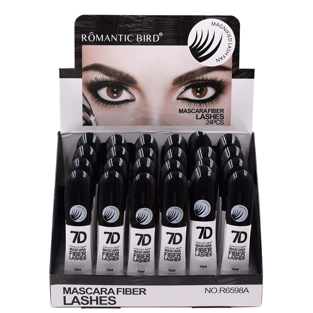 2,025 pieces of R6598A black slender black and white tube 7D mascara ROMANTICBIRD will be exported Item Picture