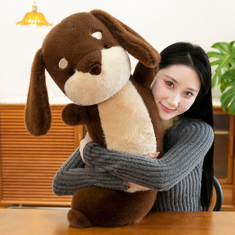 Cute Dachshund, long throw pillow, sofa cushion, plush toy, girl sleeping companion doll, big doll, dog doll Application Scenario