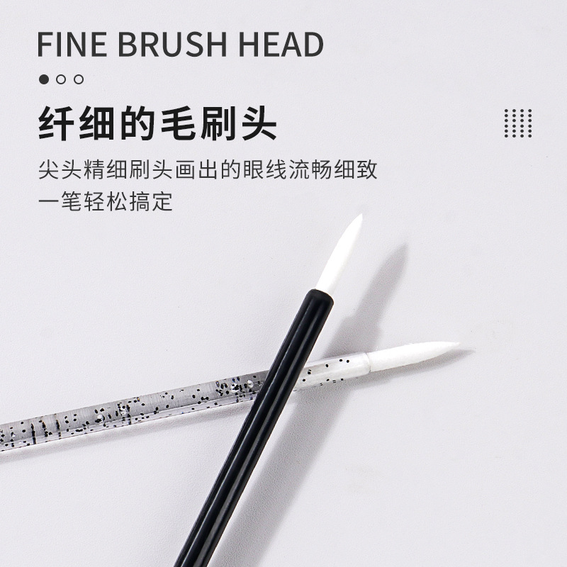 Wholesale of disposable eyeliner brushes, lip brushes, portable sticks, lipstick, eyeshadow, concealer brushes, and undereye makeup brushes in stock Specification drawing