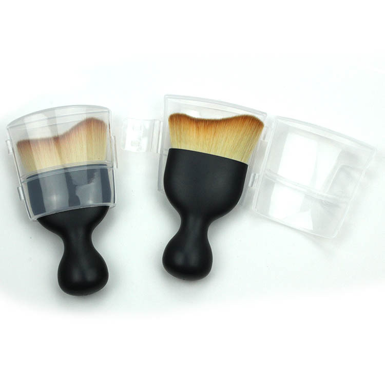 Single foundation brush, curved bristles, irregular-shaped base makeup brush, base makeup brush, makeup gift, wholesale beauty tools, curved head full figure
