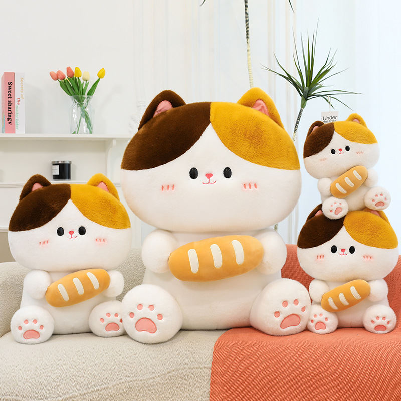 Cute and adorable baguette cat plush toys, kitten dolls, stuffed toys, and children's throw pillows as gifts Application Scenario