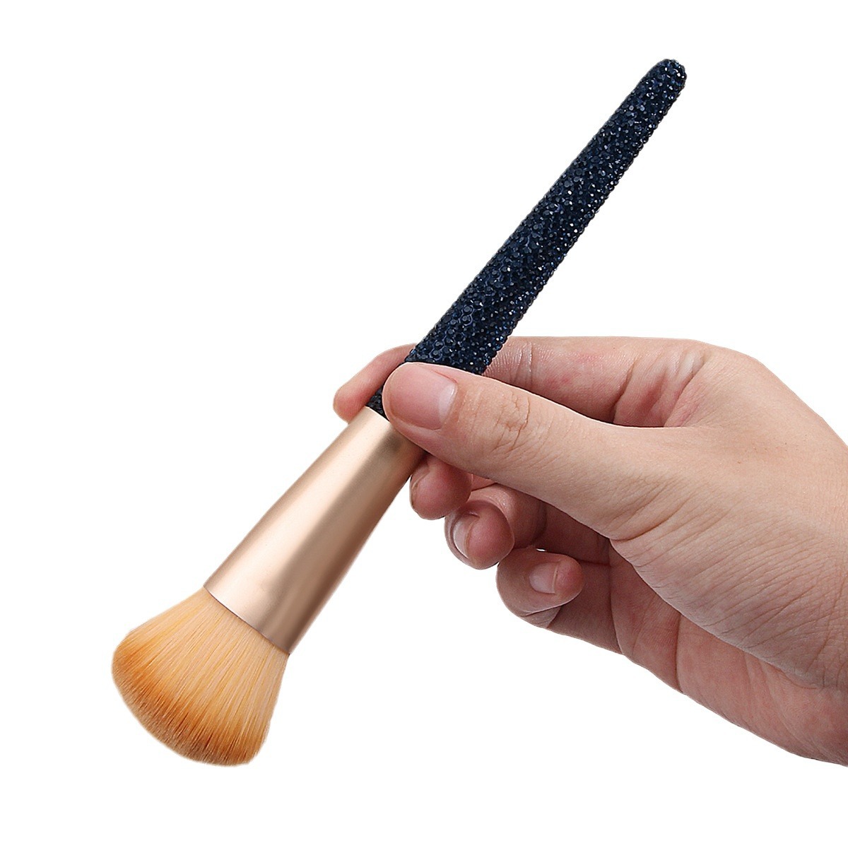 2024 New diamond-encrusted makeup brush, soft loose brush, no powder blush brush, portable and exquisite makeup tool in stock Item Picture