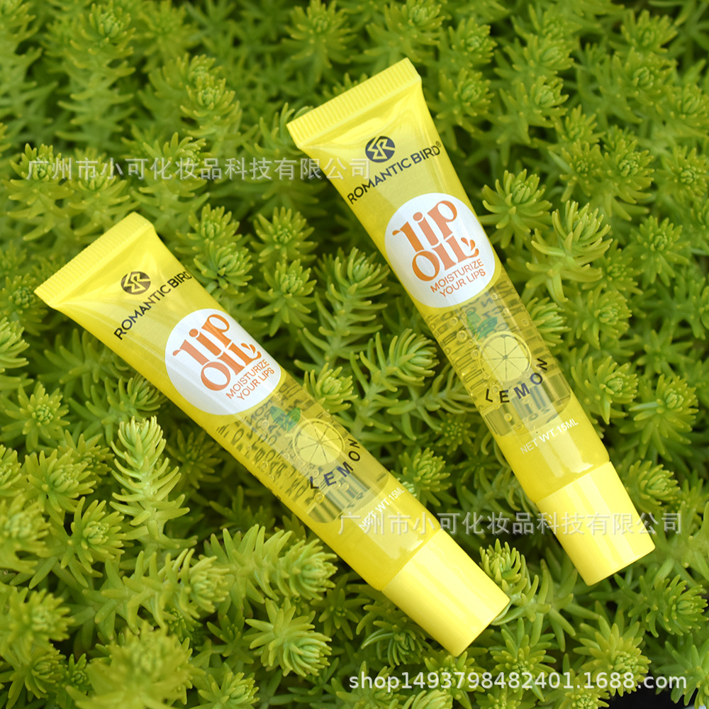 2025 New English Version ROMANTIC BIRD Fruit-Flavored RB316 Transparent Moisturizing Lip Oil lipoil15ML Specification drawing