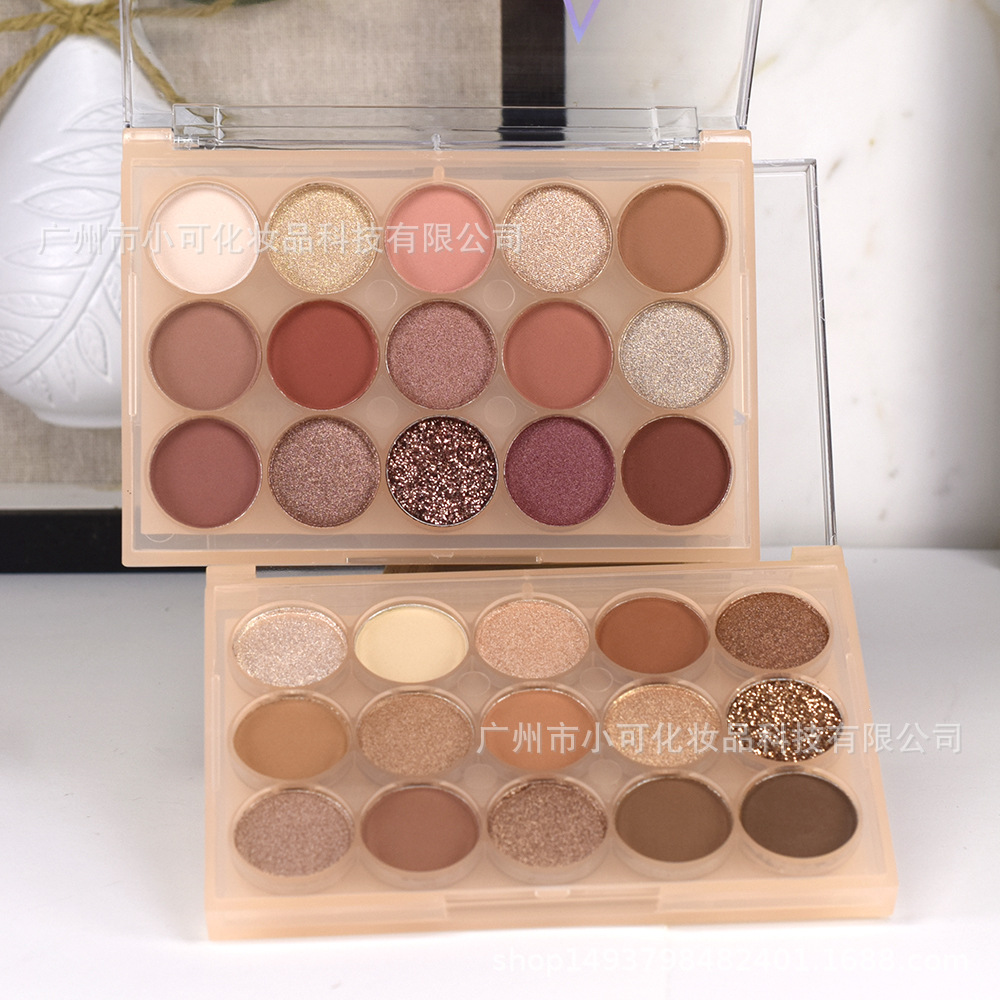 8396 New EYESHADOW Gold Powder for export ANYLADY Pearl Matte Makeup 15COLORS EYESHADOW Application Scenario