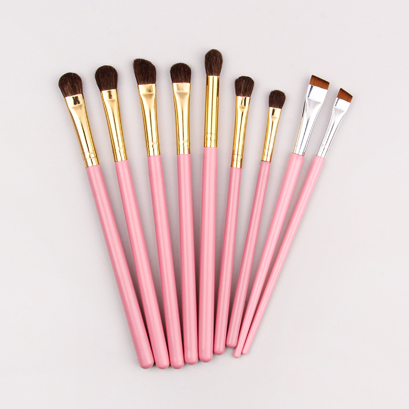 7 horsehair eyeshadow brushes, eye detail brushes, animal horsehair smudging brushes, ultra-fine thin blade eyeliner brushes, and under-eye brush Specification drawing