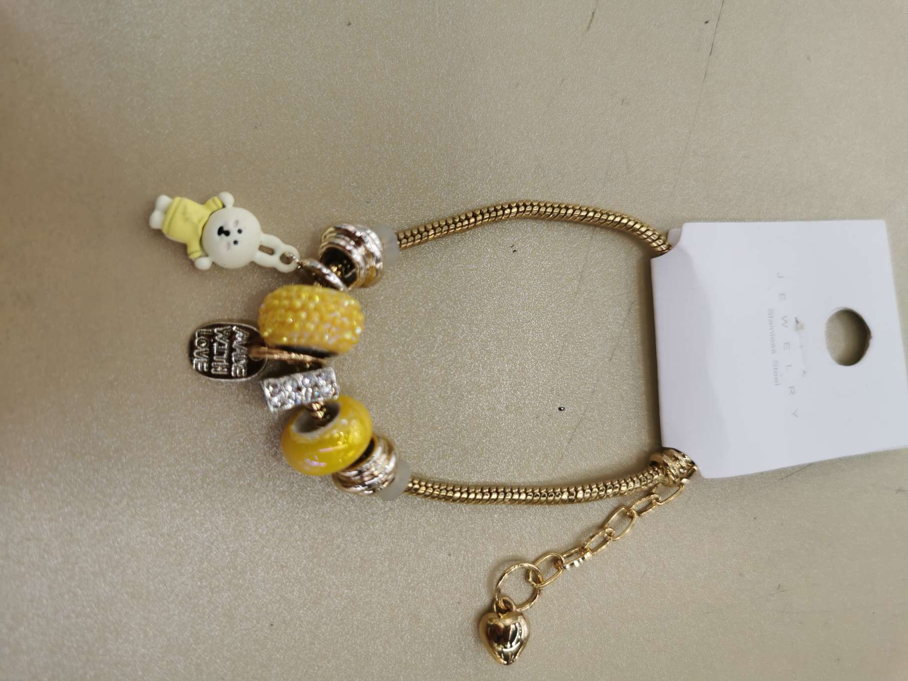 猫眼石沙金手镯锆石纯银手饰手链女时尚简约气质百搭礼物