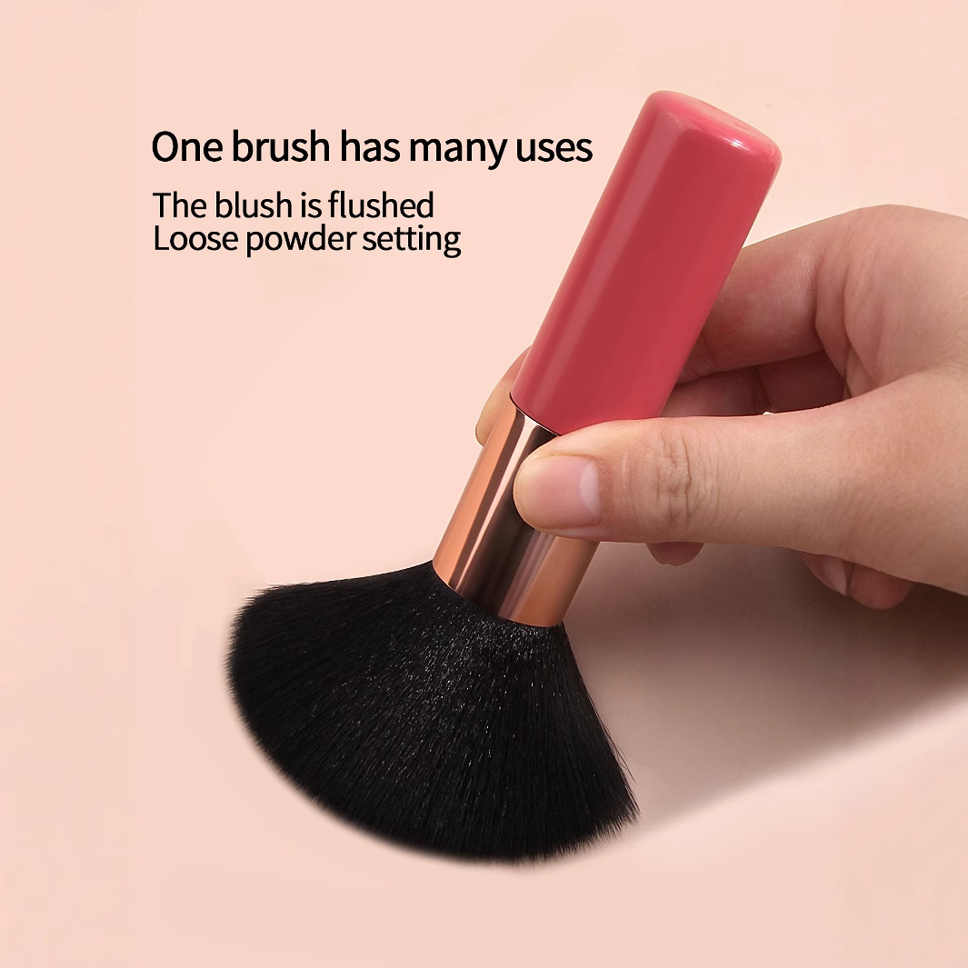 Cross-border best-selling loose brushes, fiber bristles, setting brushes, makeup brushes, nail art dust brushes, and beauty tools in stock for wholesale Specification drawing