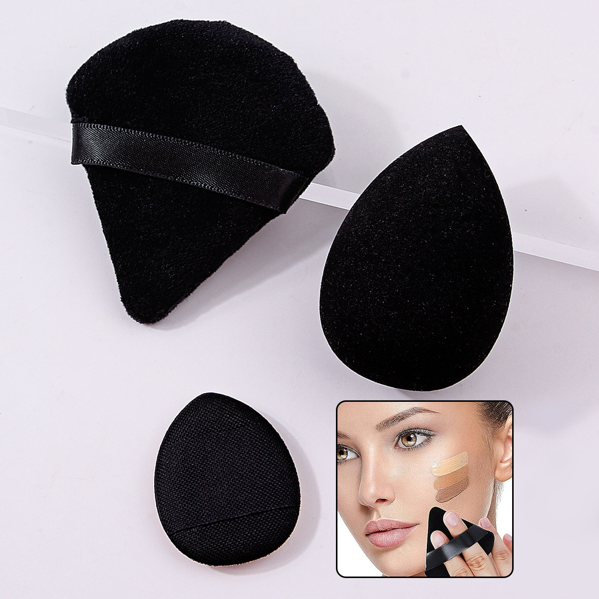 6 popular cross-border makeup brushes, crystal powder filling rods, eye brushes, portable cases, decoration capacity brushes, and makeup and beauty tools details Picture