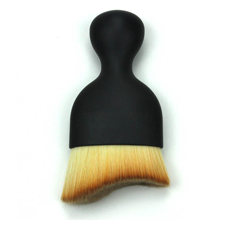 Single foundation brush, curved bristles, irregular-shaped base makeup brush, base makeup brush, makeup gift, wholesale beauty tools, curved head Item Picture