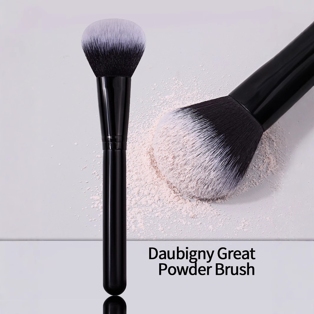 Wholesale price of single large black wooden handle loose brush blush brush, multi-functional makeup brush, soft bristle portable high-gloss brush full figure