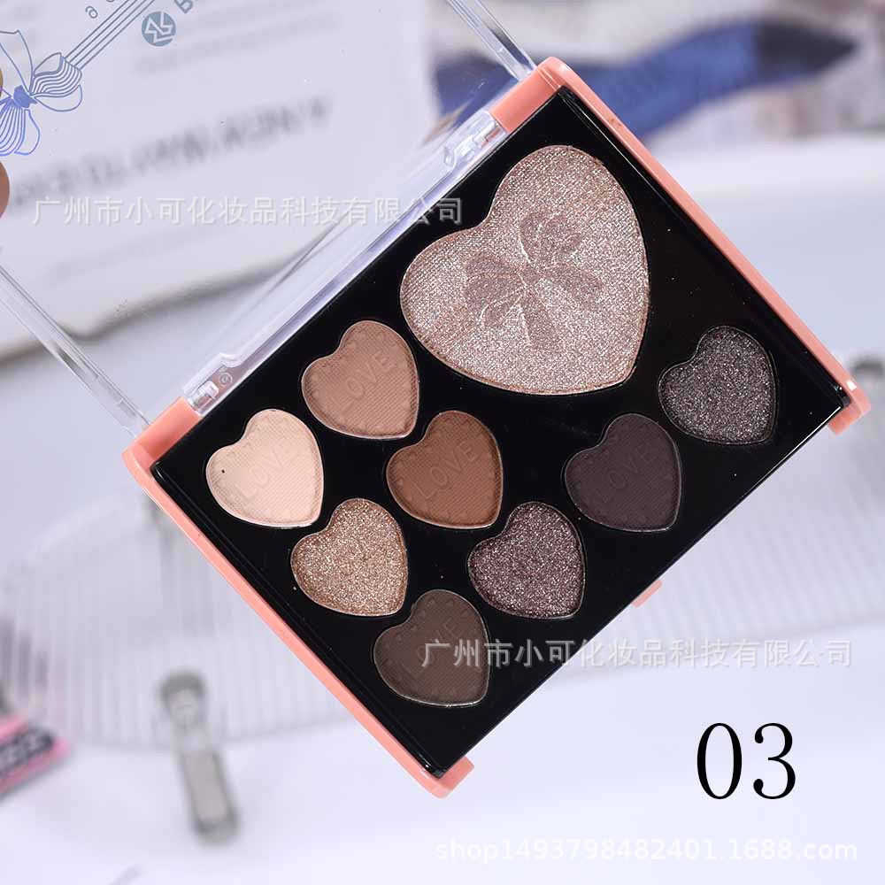 F665 Eyeshadow with Highlights ROMANTIC BIRD Nine-Color MAKEUP PALETTE New Style Application Scenario