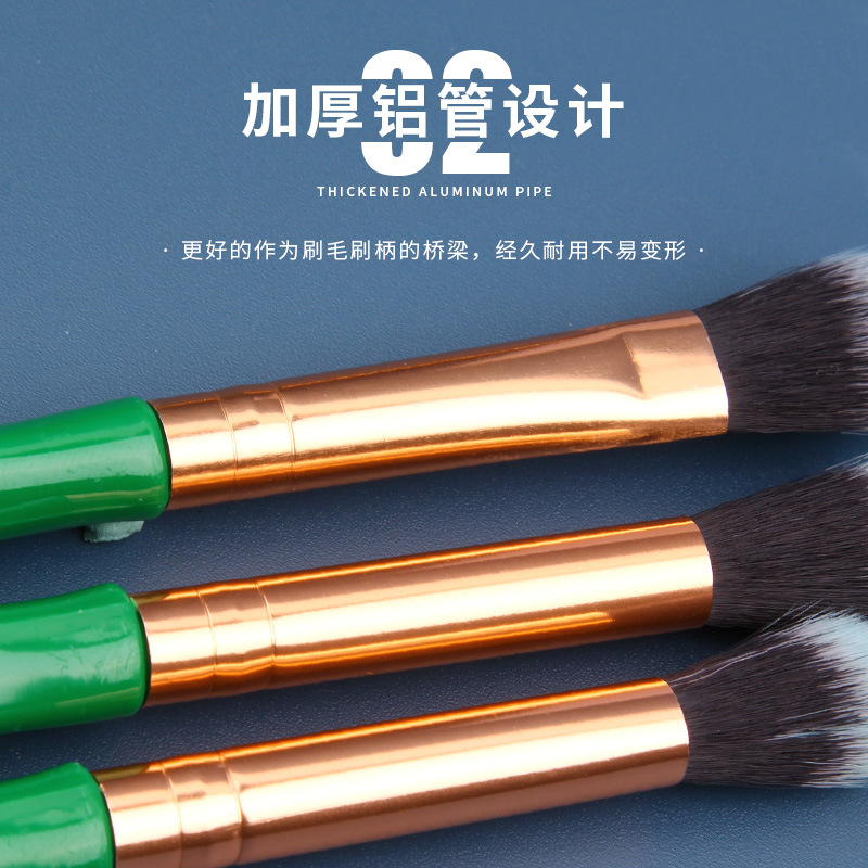 4-piece eyeshadow brush set, eye smuder brush complete set, portable soft-bristled makeup brush, beginner's beauty tools wholesale Specification drawing