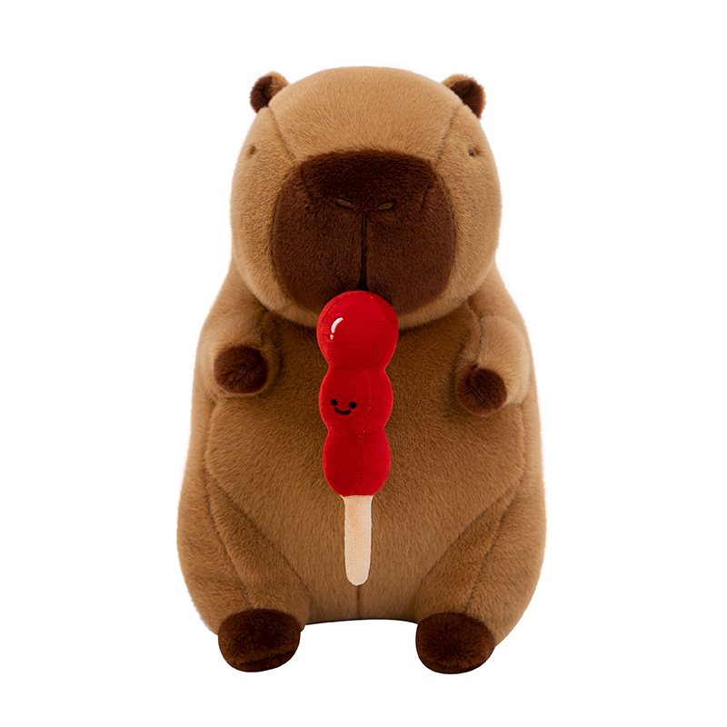 Popular online celebrity sugar-coated haws on a stick, capybara, plush toys, Kabipala dolls, festival gifts, cross-border export consignment Item Picture
