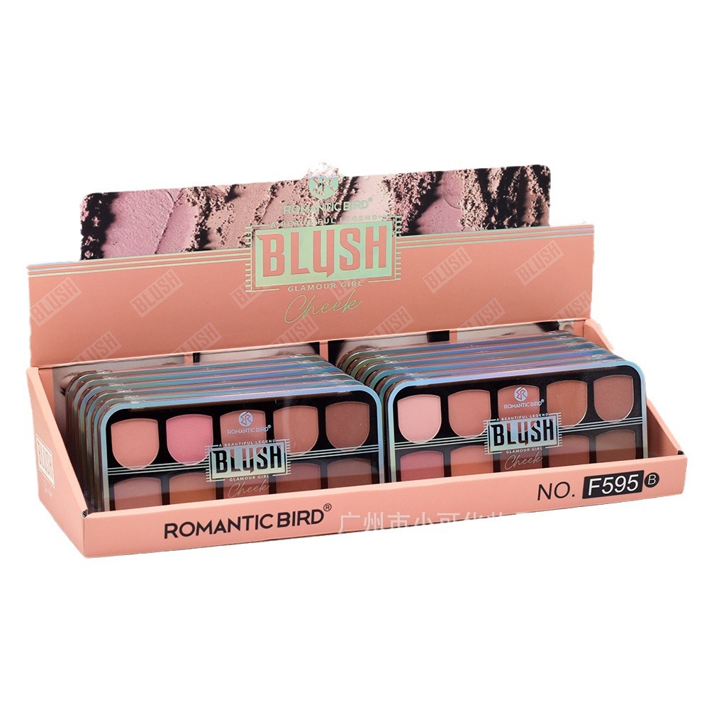 Only for cross-border export: [ROMANTICBIRD] F595B ten-color multi-color matte blush blush matte finish Item Picture