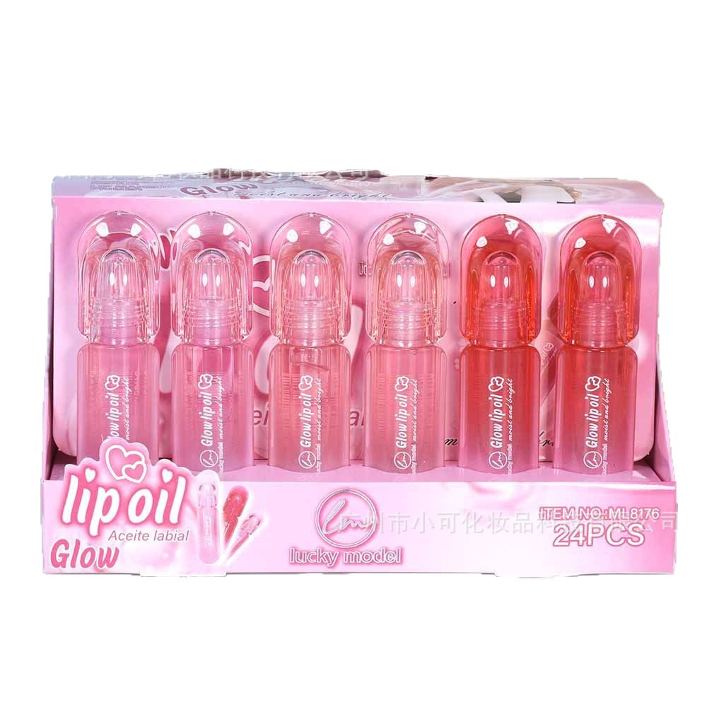ML8176 only export [lucky model] Color-changing temperature-changing Moisturizing Lip Oil and Lip Gloss Magic lipoil Item Picture