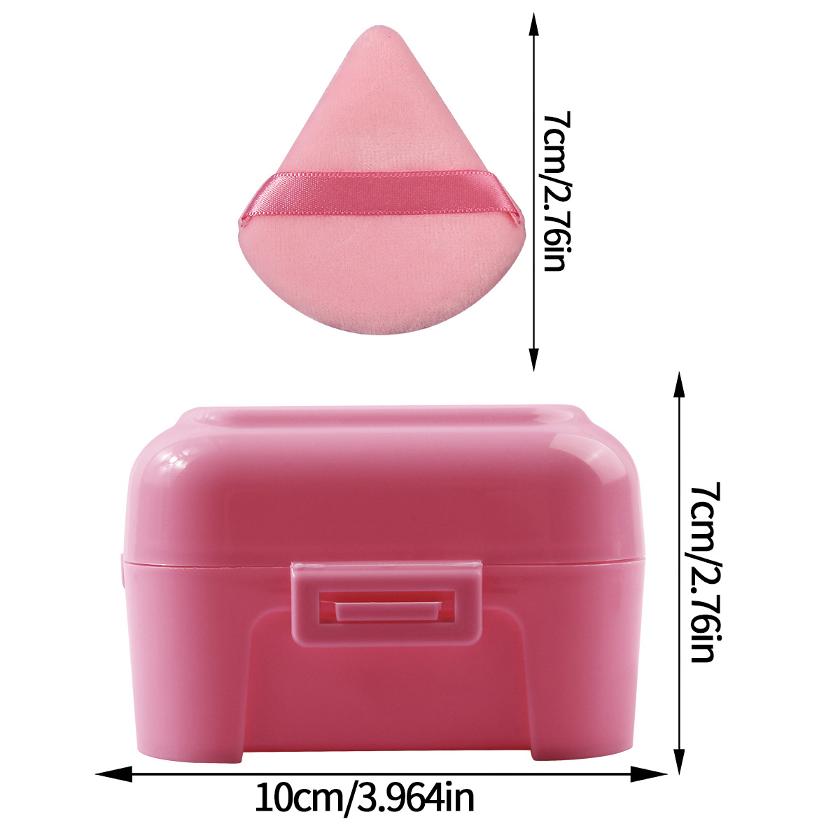 Super soft triangular powder puff, dry and wet dual-purpose powder puff, setting powder puff, professional beauty tool, makeup sponge powder puff Item Picture