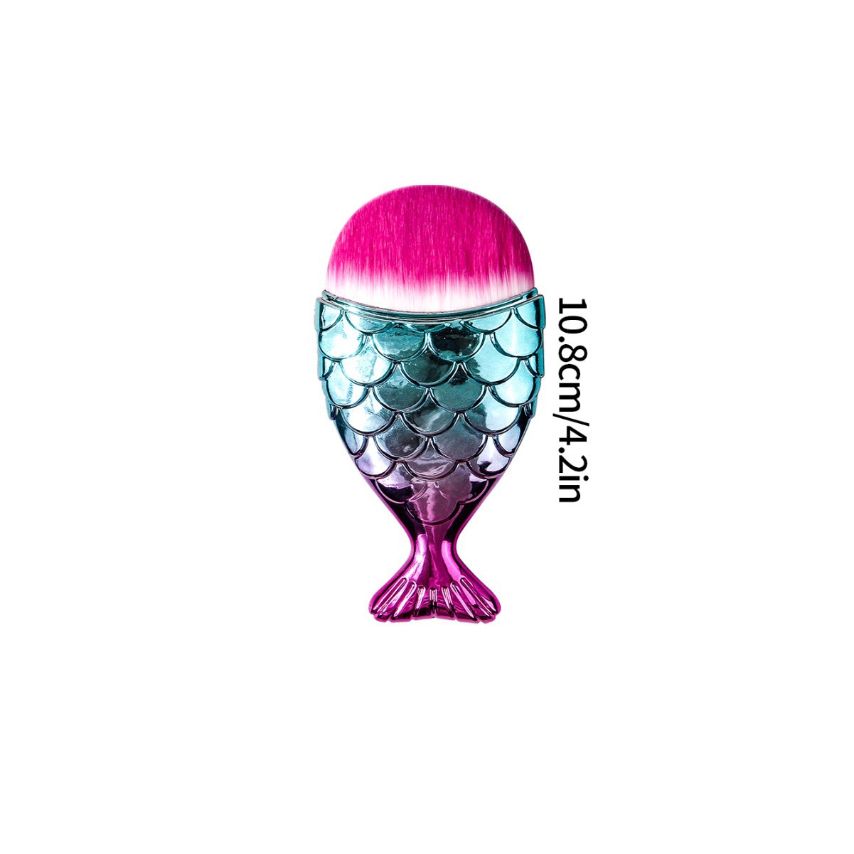 Single mermaid foundation brush, makeup brush, nail brush, and Big Fish beauty tools are available for direct sale from the manufacturer on the same day Item Picture