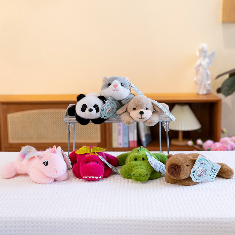 Palm-sized pet cartoon animal, cute companion plush toy, bed sleeping doll, gift, small doll full figure