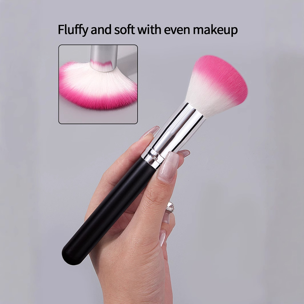 Blush brush manufacturer's direct sales, single contouring powder powder powder powder powder makeup brush, makeup tools, cross-border export bestsellers Specification drawing