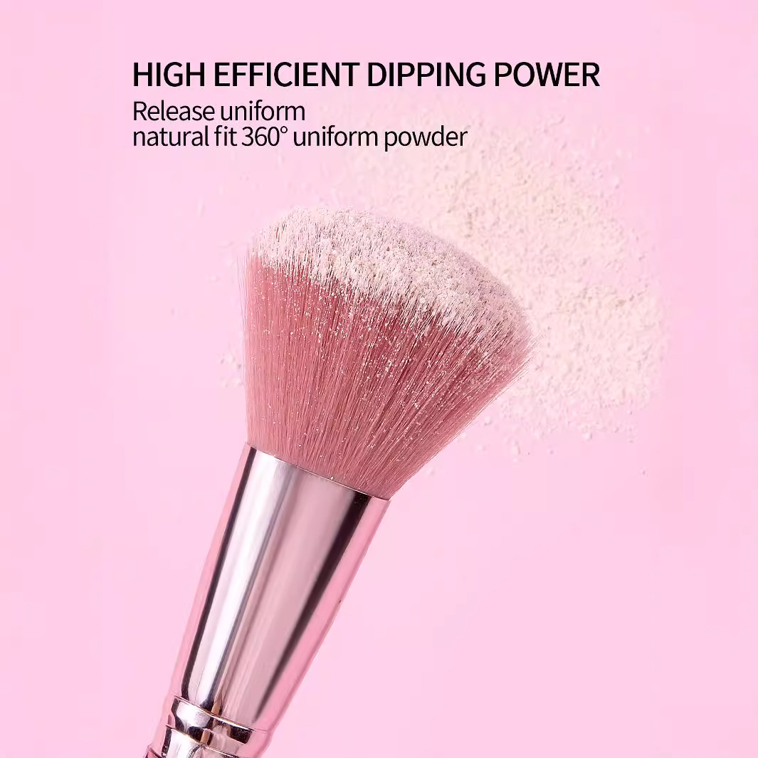 Wholesale of high-quality single makeup powder brushes, portable blush brushes and multi-functional soft-bristled facial beauty tools in stock details Picture
