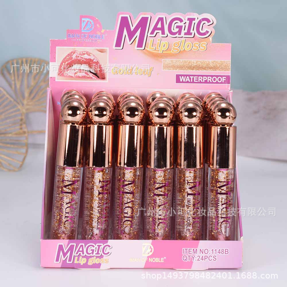 1148B only exports [IMAN OF NOBLE] Gold Leaf color-changing Moisturizing Lip Oil and Lip Gloss MAGICLIPOIL details Picture
